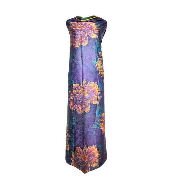 NWT Double Sided Silk Scarf 52"x52" Large Square Shawl Wrap XiangYunSha 3654 - Picture 6 of 10